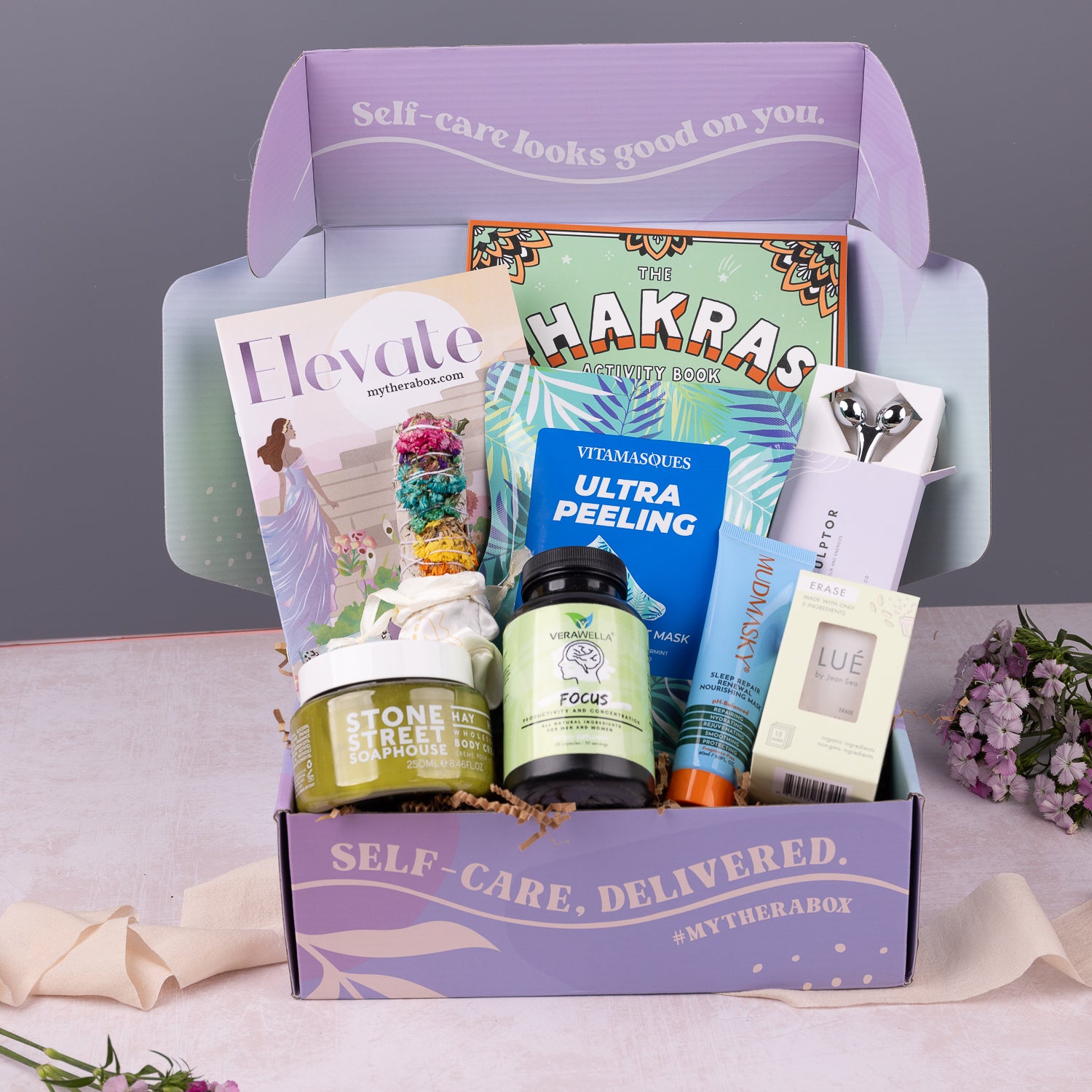FULL REVEAL OF ELEVATE BOX – TheraBox - Self Care Subscription Box