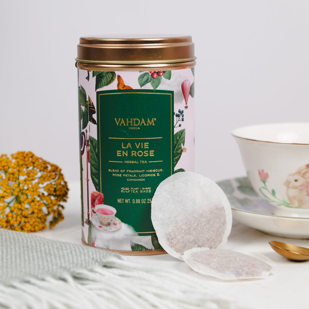 VAHDAM La Vie En Rose Herbal Tea