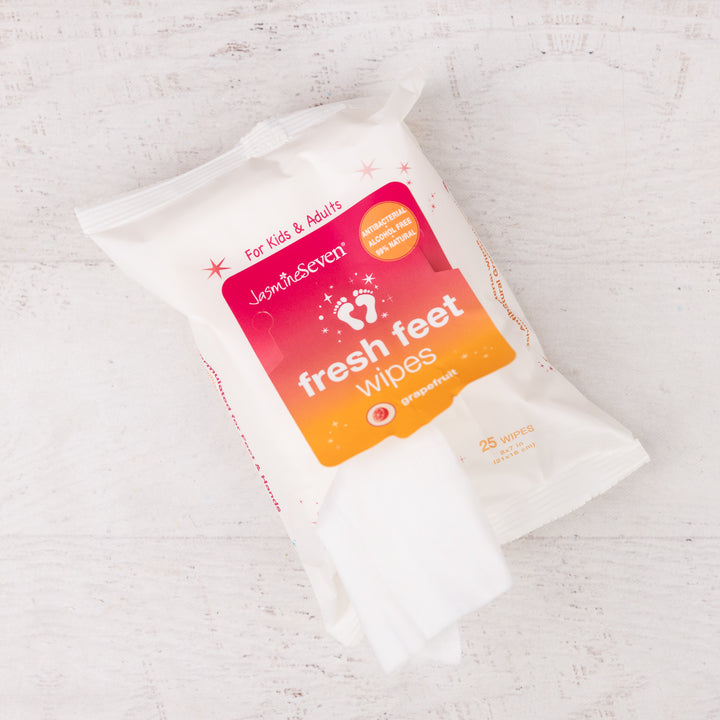 Jasmine Seven | Fresh Feet Wipes (scents vary) | $9