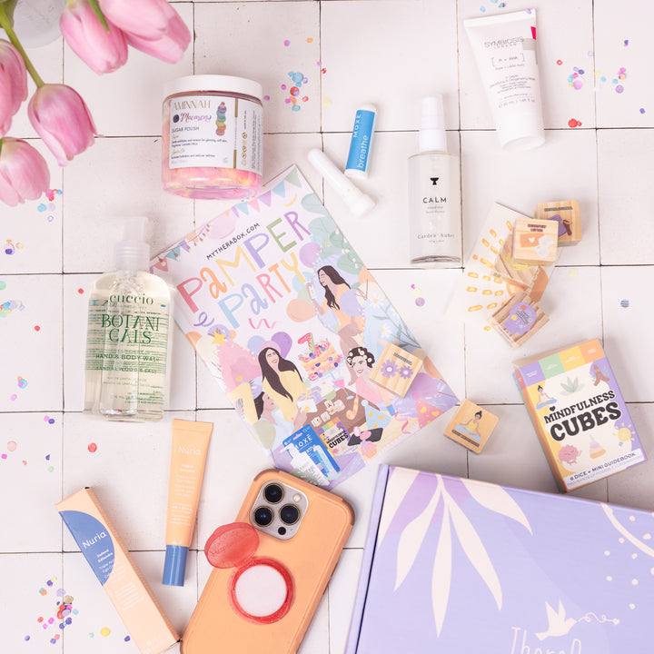 TheraBox Pamper Party Box Items