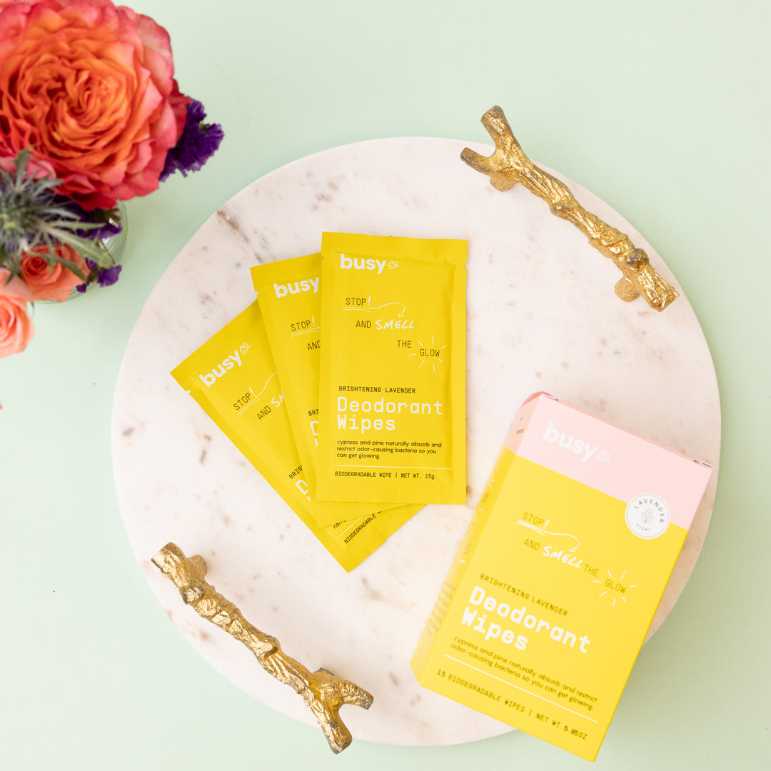 Busy Co. | Glow Nourishing Deodorant Wipes