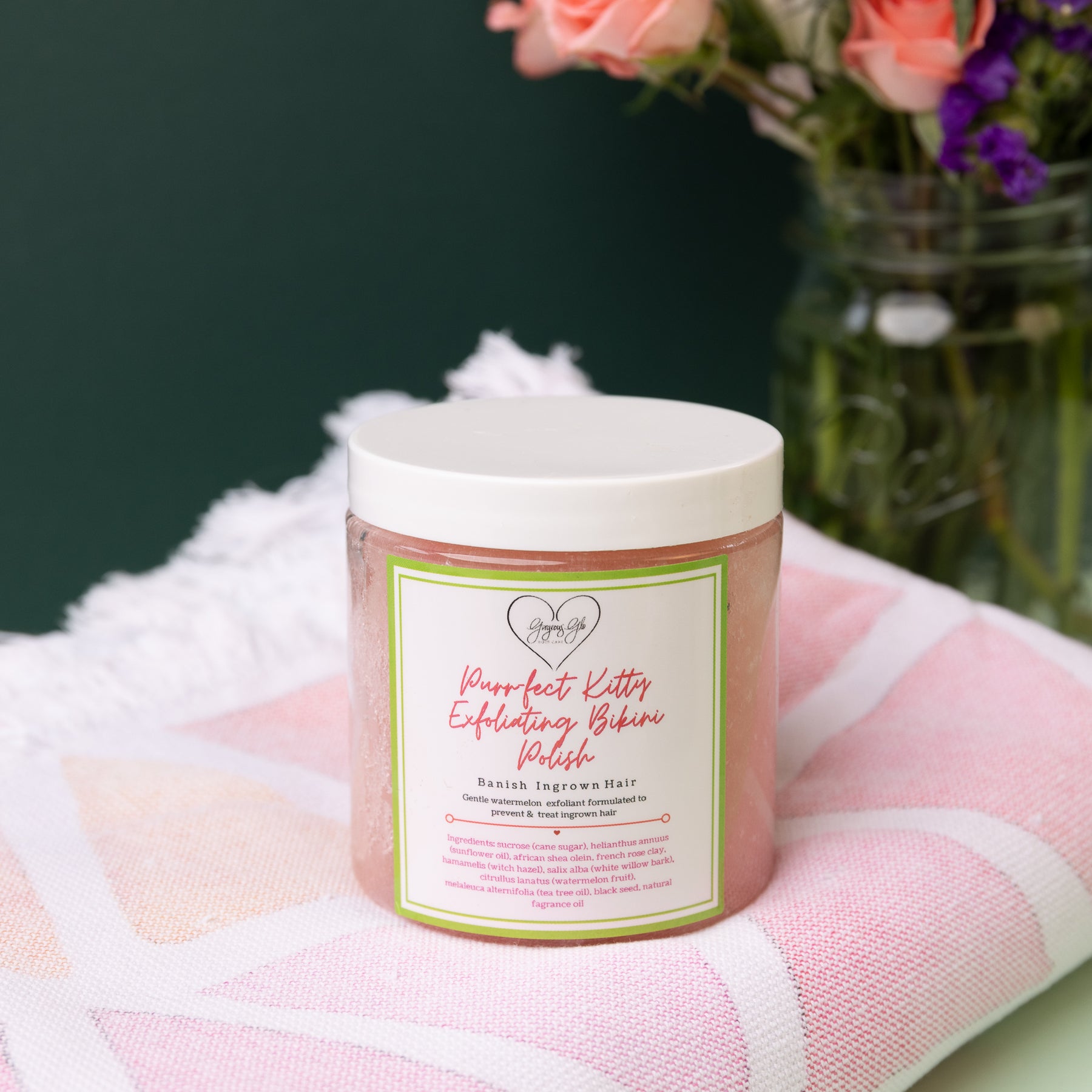 Glo Body Care PurrFect Kitty Exfoliating Bikini Polish Therabox Self Care