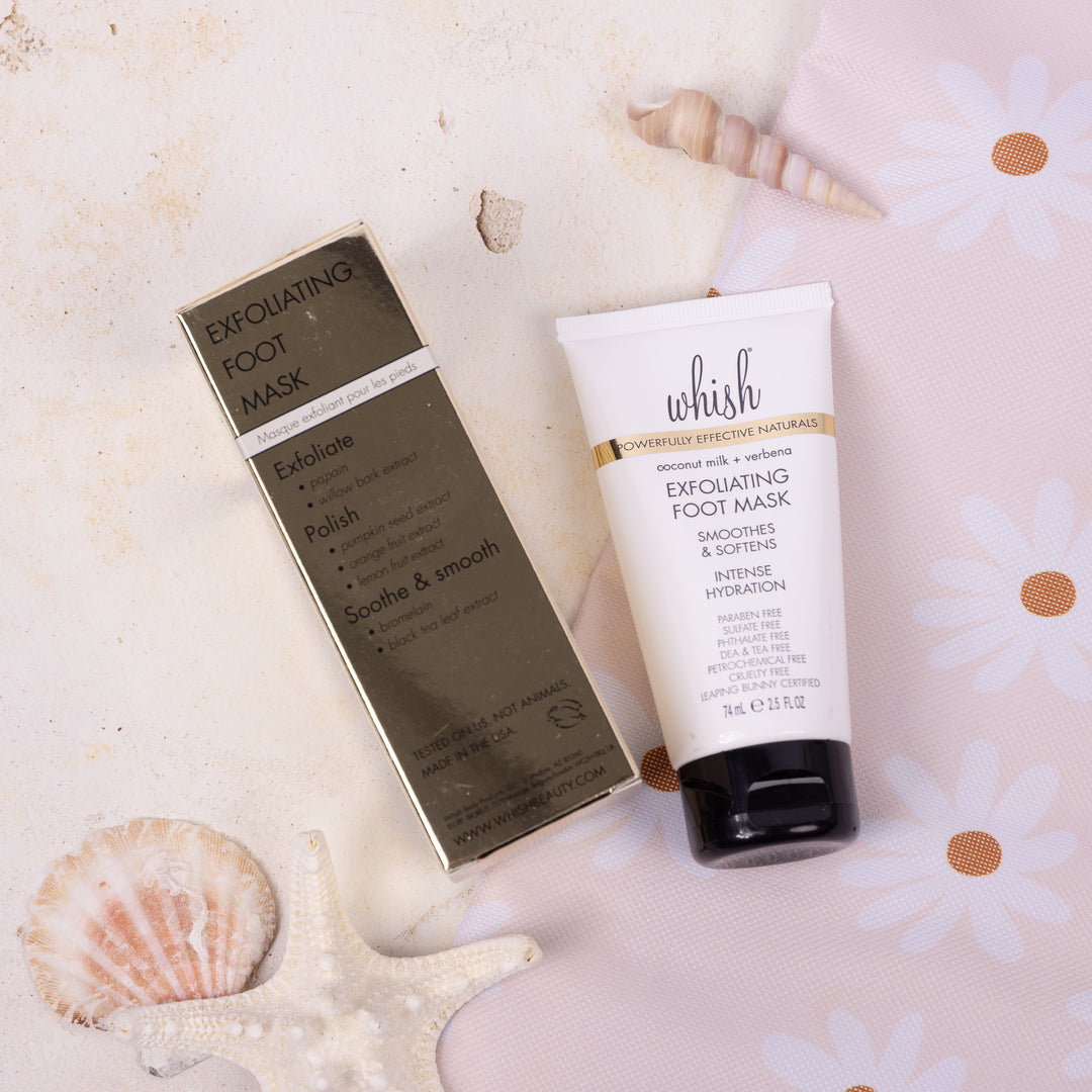  Whish Beauty | Coconut Milk + Verbena Exfoliating Foot Mask 