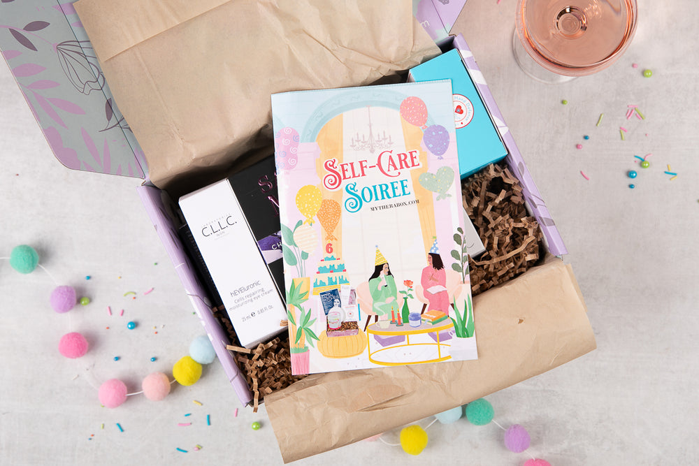 TheraBox  "Self-Care Soiree" Box with magazine