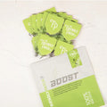 The Friendly Patch | Boost Energy Patch. These plant-based “Boost” patches are teeming with all-natural antioxidants and nutrients like Yerba Mate, Green Tea Extract and Green Coffee Extract. Each patch has 3 layers designed for the safe release of the supplements into the bloodstream.