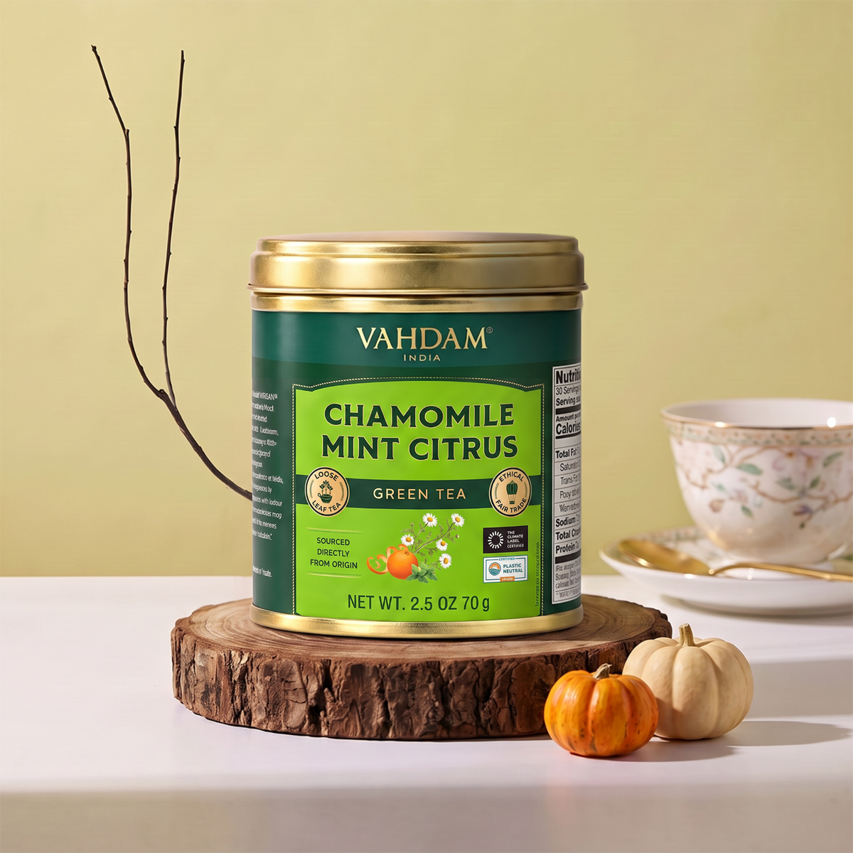 VAHDAM INDIA Chamomile Mint Citrus Tea