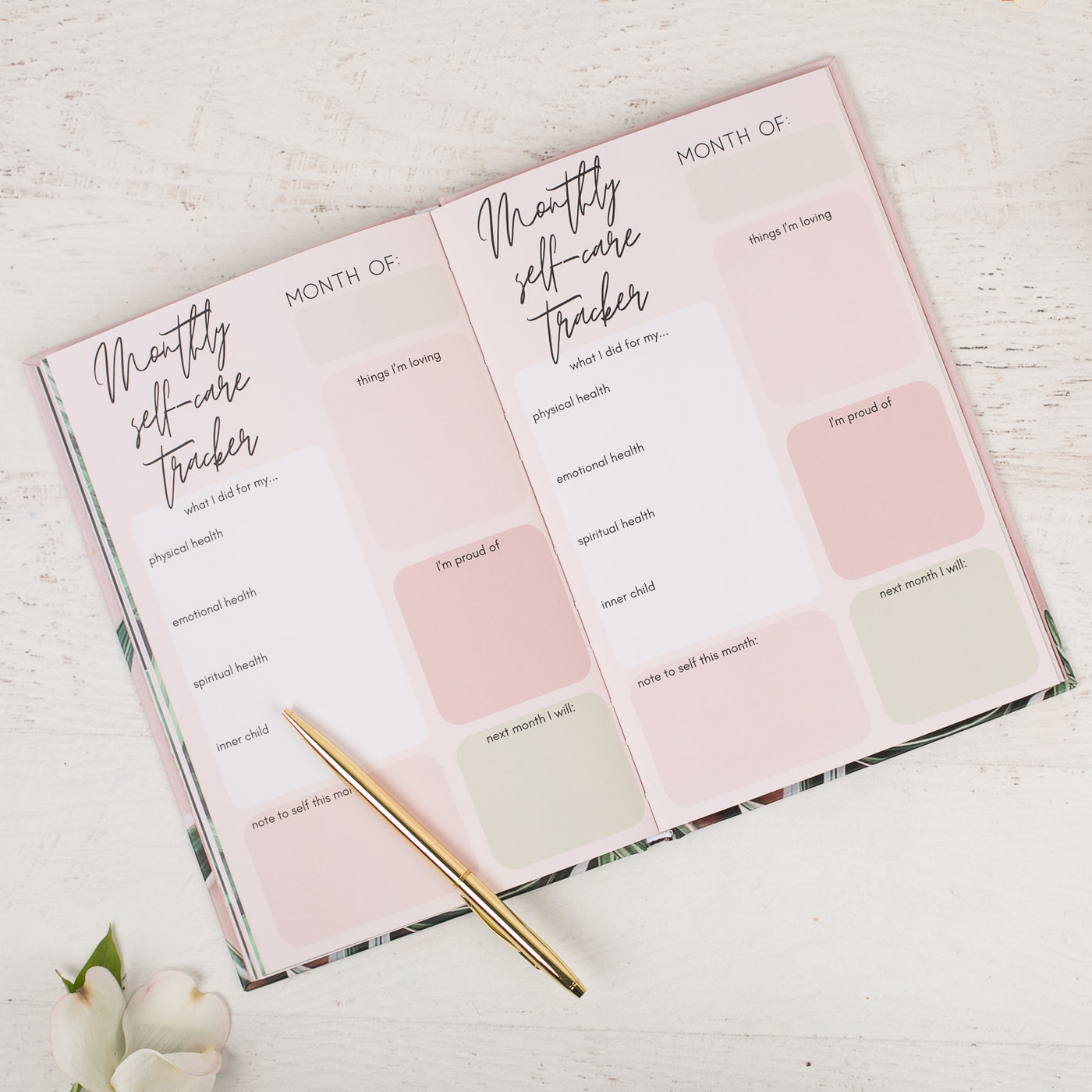 Monthly Self-care Tracker