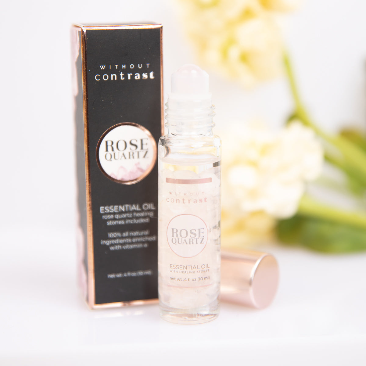 without contrast rose quartz essential oil