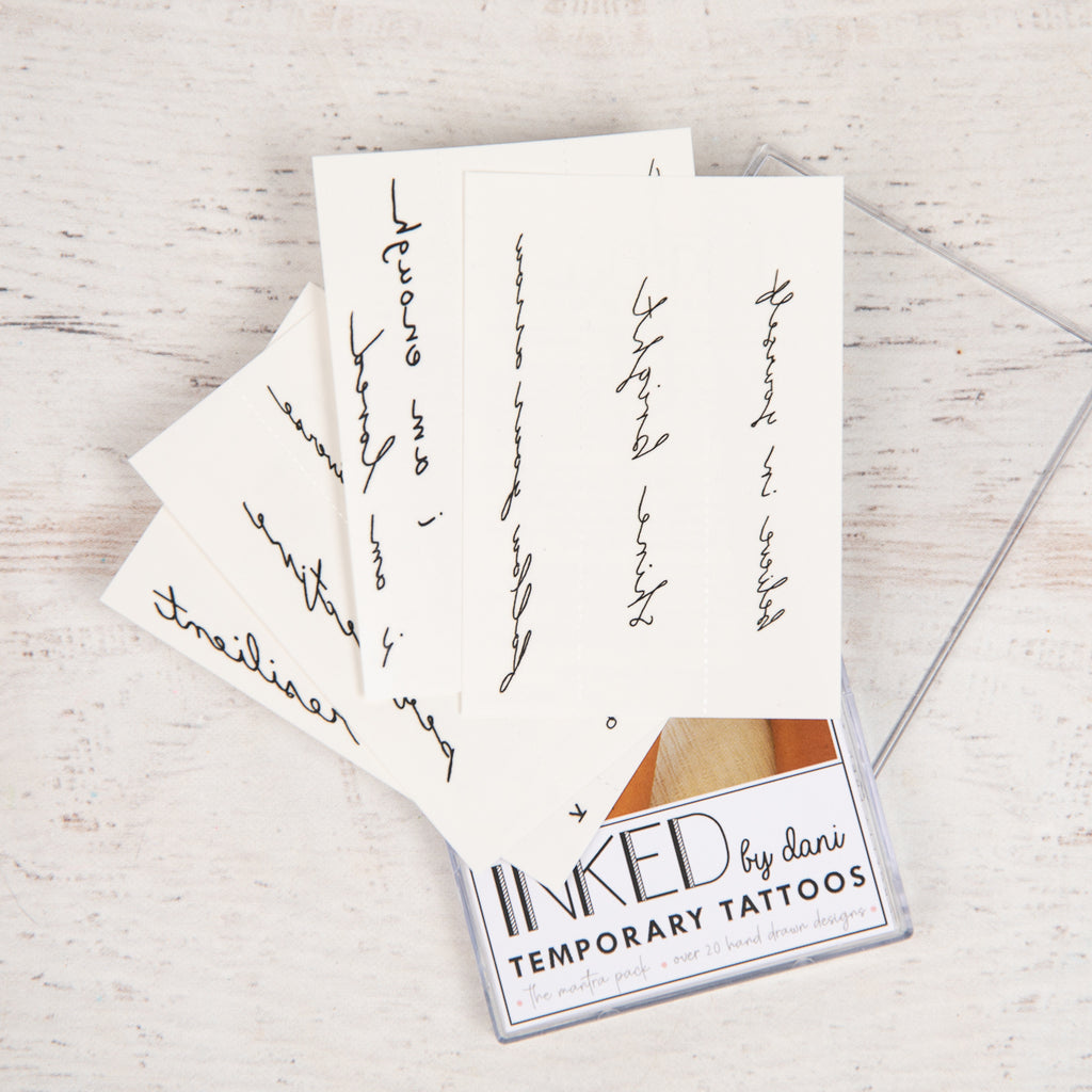 inked by dani temporary tattoos
