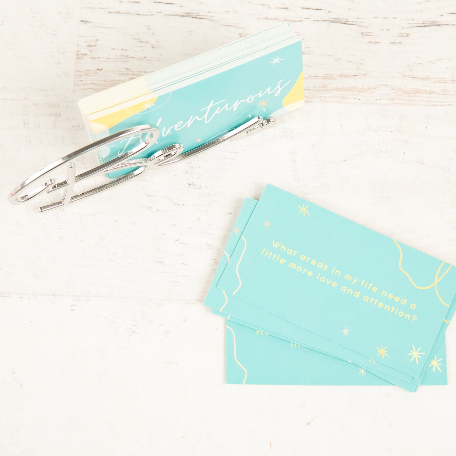 Inspirational Card Deck with paperweight